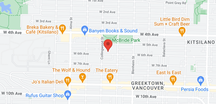 map of 3449 W 6TH AVENUE